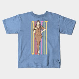 Prety Office Lady Kids T-Shirt